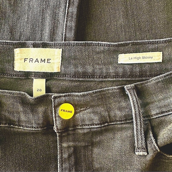 FRAME Denim Womens Size 28 Le High Skinny High Waist Black CONDOR - Picture 3 of 8